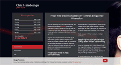 Desktop Screenshot of chic-hairdesign.dk
