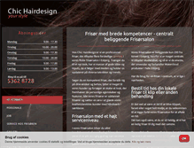 Tablet Screenshot of chic-hairdesign.dk
